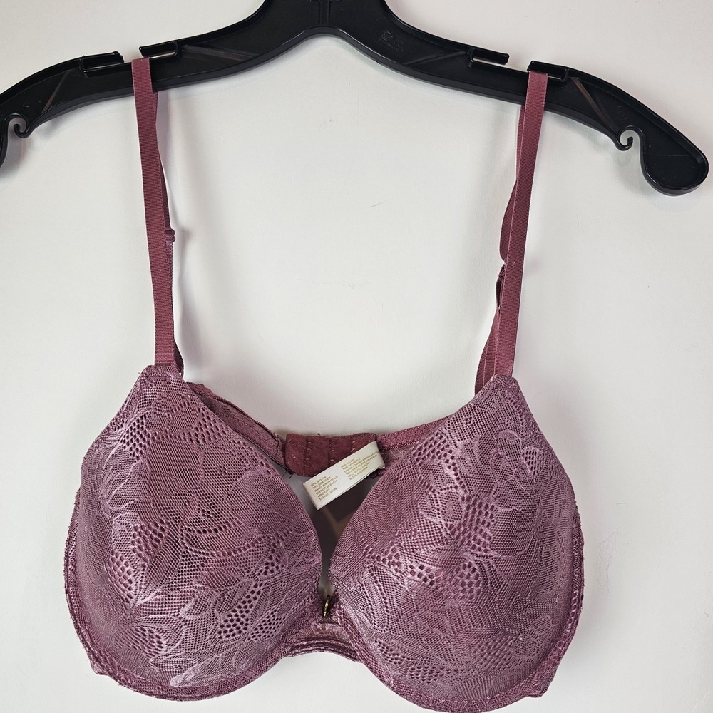 Adrienne Vittadini Bra 36C Pink Lace Underwire Style 5654-65
